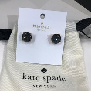 Kate Spade Gumdrop Earrings - NWT - Black